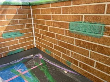 外壁・透湿防水塗料ガーディアン塗布完了