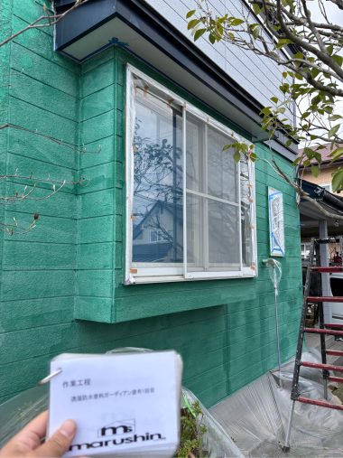 外壁：透湿防水塗料①