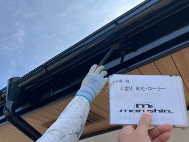 唐草・破風・樋：上塗り