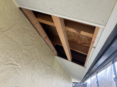 軒天井：既存撤去