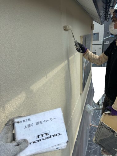 外壁：上塗り
