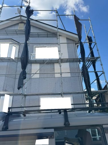 外壁：部分張替後