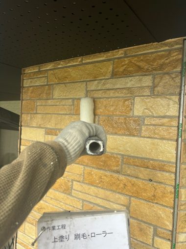 外壁：上塗り クリア