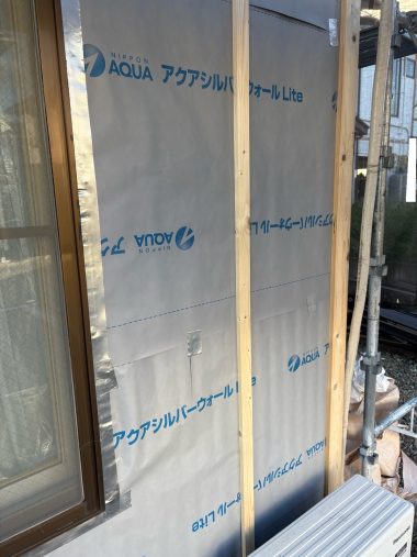 外壁：胴縁･透湿防水ｼｰﾄ