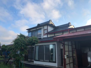 盛岡市　S様　屋根塗装・部分葺き替え工事