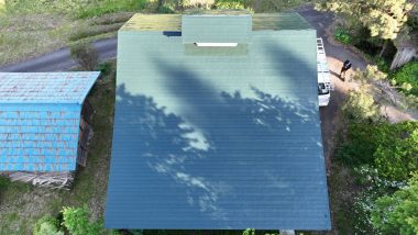 紫波町　M様所有小屋　屋根塗装工事