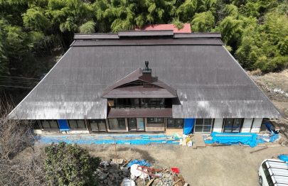 花巻市　合同会社Ｋ様所有古民家　屋根塗装工事