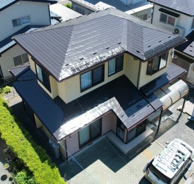 盛岡市　Ｓ様邸　屋根・破風・雨樋塗装工事
