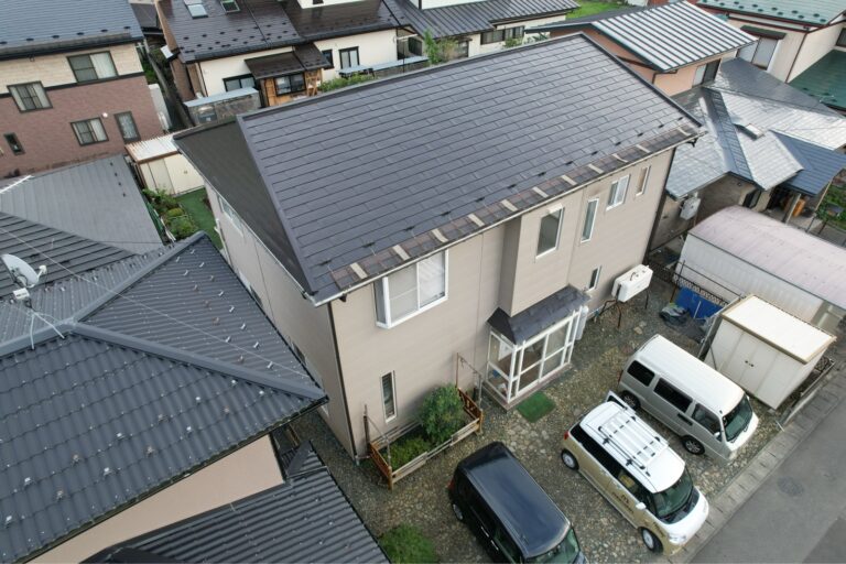 盛岡市　Y様邸　屋根・軒天・破風・樋塗装工事