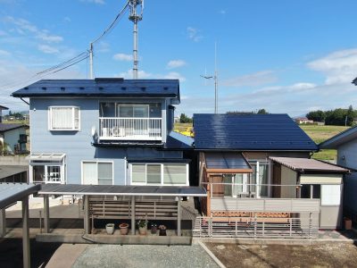 紫波郡　M様邸　母屋・小屋屋根塗装工事
