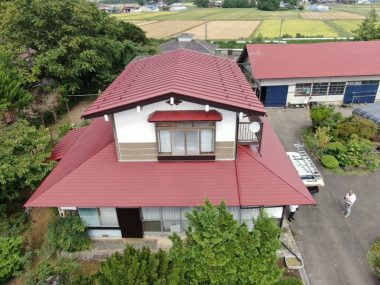紫波町　K様　2階外壁カバー工法工事