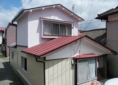 遠野市　S様　2階外壁塗装・雨樋交換工事