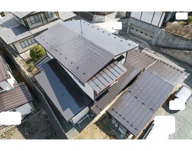 盛岡市　T様　母屋・小屋屋根塗装工事