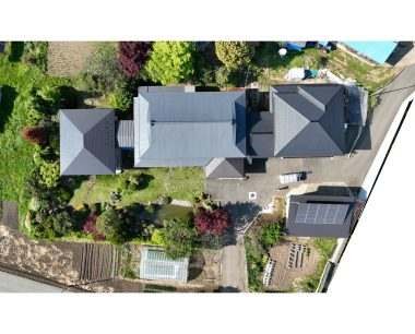 北上市　H様　母屋隣・車庫屋根塗装工事