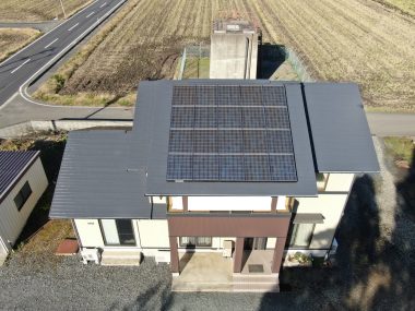 北上市　T様邸　母屋・小屋屋根、母屋外壁塗装工事